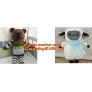Mannual Knitted Doll standing flower stuffed toysCrocheted Craft Crochet Animal
