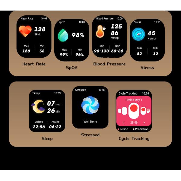 Men Call Outdoor Health C28 SmartWatch Heart Rate Monitor Waterproof Sports Fitness