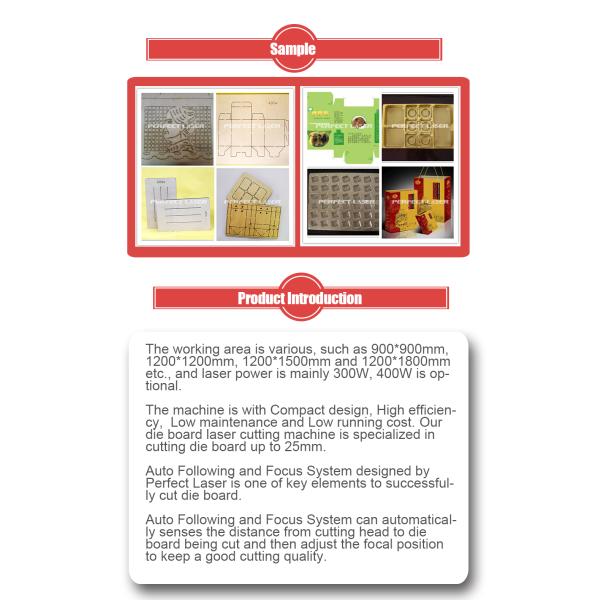 18mm Die board Laser Cutting Machine for Wood , MDF, Bamboo , Acrylic , Plastic