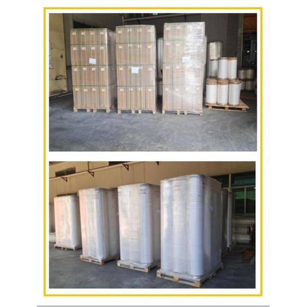 Buy Glossy Soft PET Thermal Lamination Film For Wine Boxes Trade Displays Photos PVC Materials at wholesale prices