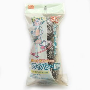 China Household Cleaning Stainless Steel Scrubbers / Spiral Clean Steel Wire Ball on sale