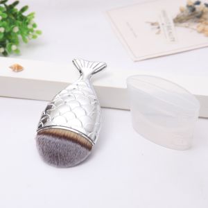 Single Mermaid Fishtail Foundation Brush For Facial Makeup