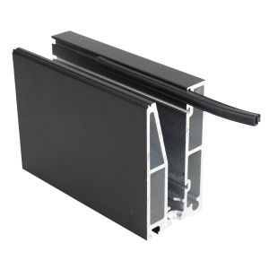 W60*110mm Led Light Glass Fixed Aluminum U Channel Base For Tempered Glass