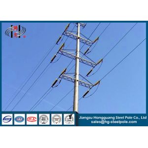 Anti - Corrosive Stainless Steel Transmission Pole Electrical Power Pole