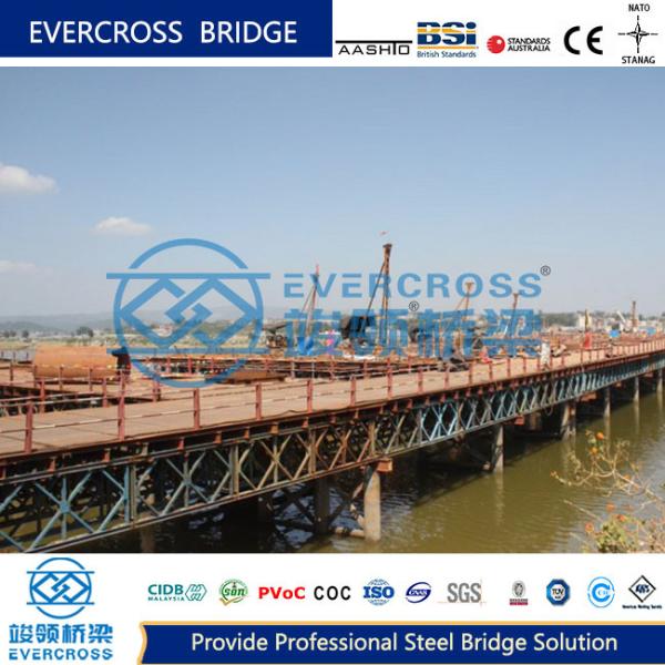 Buy Modular Adaptable Portable Steel Bailey Bridge With Heavy Loading at wholesale prices