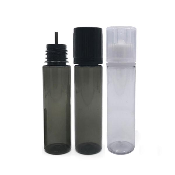 Custom E Liquid PET Bottle With Screw Cap Round Shape Custom Logo And Color Printing