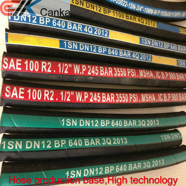 Buy EN853 2SN 1SN steel wire braid hydraulic hose at wholesale prices