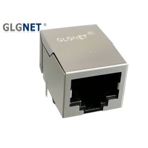 One Port 8P8C Shielded Magnetic RJ45 Jack Connector With Integrated Transformer