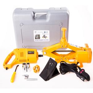 Quality automatic emergency tools 1-10 tons electric car jack with electric impact wrench for sale
