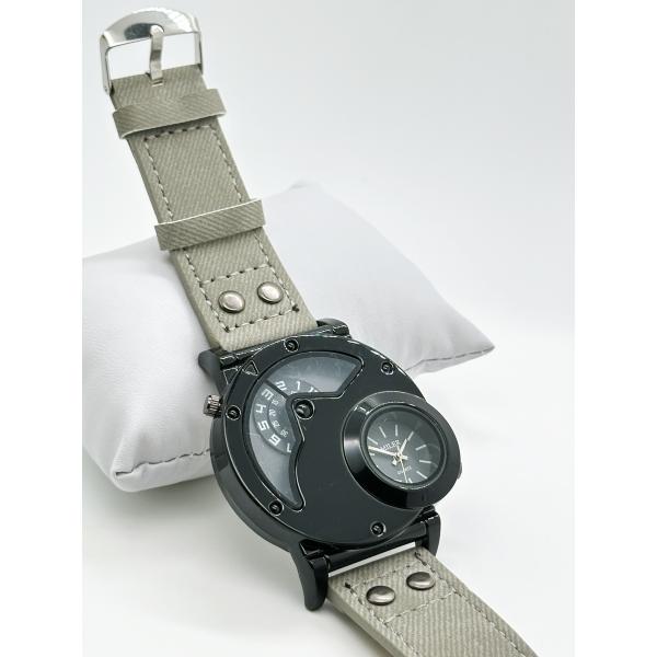 Durable Denim Quartz Wrist Watch Custom Logo With Secure Hook Buckle