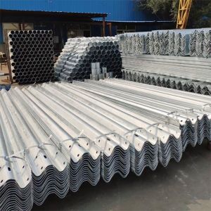 Q235 Q345 Corrugated Beam Crash Barrier Galvanized Highway Guardrail for Roadway
