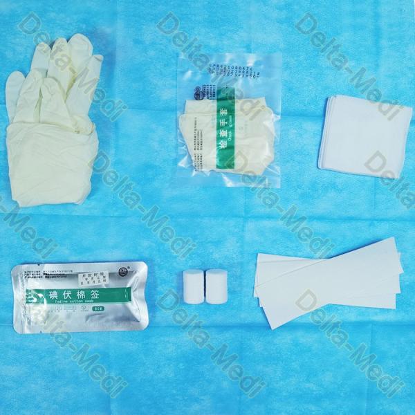 Blood Didysis Dressing Pack With Gloves Gauze Piece Cotton Swab Cotton Adhesive