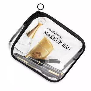 China Promotional Cosmetics Plastic Waterproof Clear PVC Zipper Bag on sale