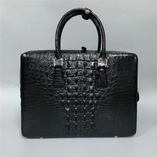 Authentic Exotic Crocodile Skin Businessmen Briefcase Large Working Purse Genuine Real Alligator Leather Male Purse