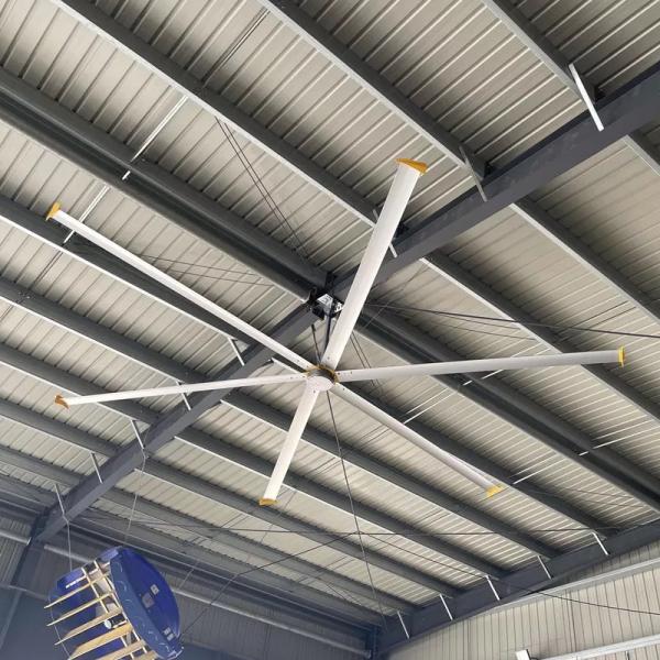 Buy 7300mm / 24ft Industrial Ceiling Fan 55r/Min Rotation Speed at wholesale prices