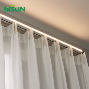 China Hot Sale LED Light  Aluminum Curtain Track  Hanging  Recessed Lighting Track System Accessories For  Home Office on sale