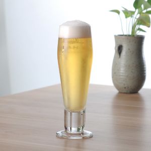 China 16oz Tall Footed Catalina Pilsner Glass With Sturdy Thick Bottom on sale