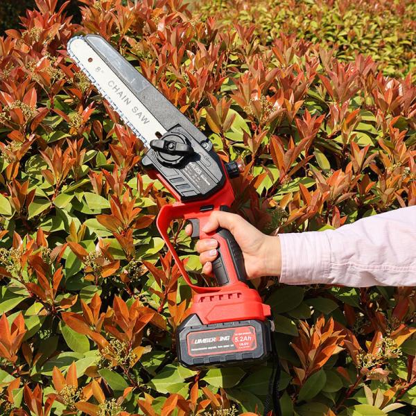 Buy Rechargeable Lithium Cordless 8 Inch Mini Chainsaw With Battery Lithium Chainsaw Single Hand at wholesale prices