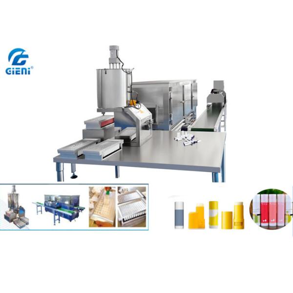 Buy Customised Manual Lip Balm Filling Machine With Freezing Tunnel at wholesale prices