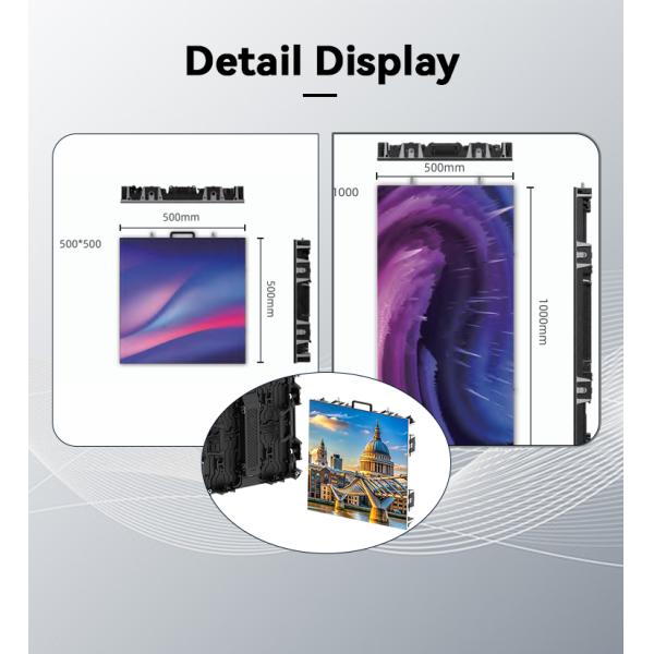 IP20 Waterproof Lightweight SMD Outdoor LED Display Movable 3000K