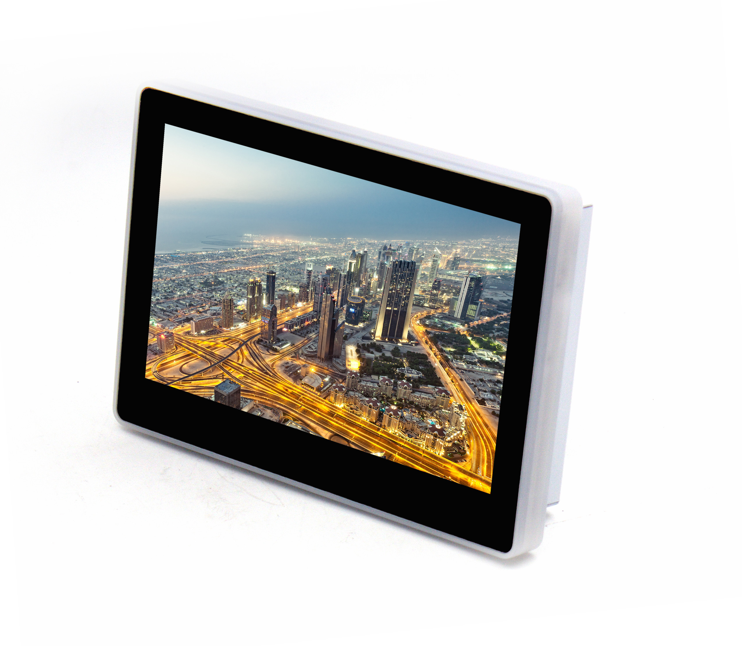 Glass Wall Mount Octa Core NFC Reader 7'' Tablet With Ethernet RJ45 For Time