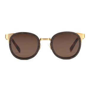 Retro Round Stone Metal Rimless Sunglasses 51-18-145