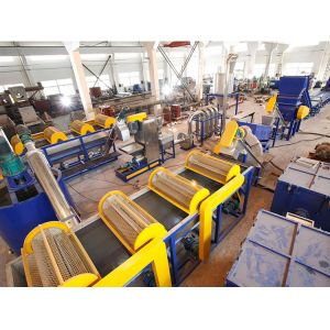 415v Plastic Recycling Line Pet Bottle Flakes Washing Dewatering Pelletizing
