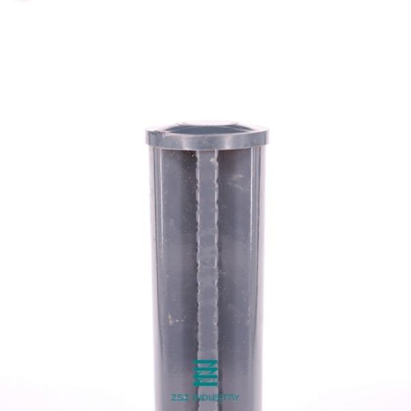 Easily Assembled Metal Fence Posts 48mm X 2200mm Iron Tube Material