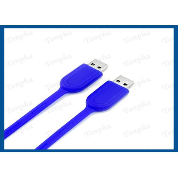 Promotional Thin Wristband Flash Drive Convenient Carrying Silicone Material