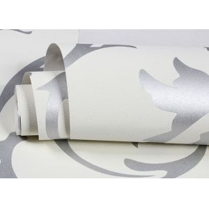 White Non - woven Removable European Style Wallpaper For Living Room