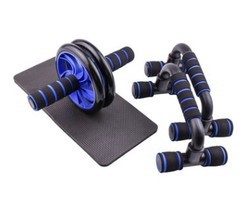 2pcs Ab Wheel Roller Set Double Wheel Abs Health Abdomen Round