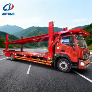 2 Axles Car Carrier Semi Trailer with 4-21 Units Capacity and 28T Two Speed