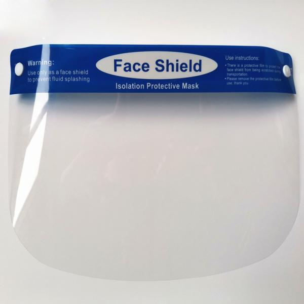UV Resistant Industrial Face Shield , Antiviral Face Shield Short Delivery CE Approval
