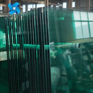 Customized 12.38mm Transparent PVB Laminated Glass With Holes