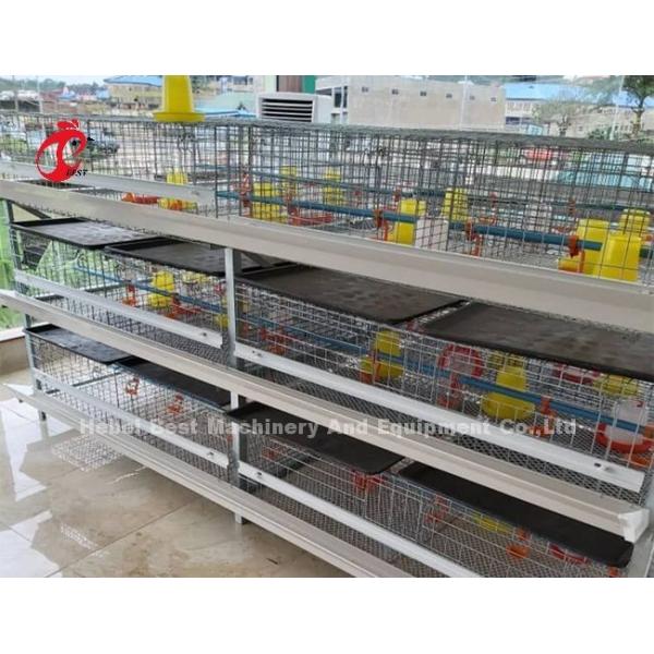 Day Old Chicks Battery Cage For Broilers 3 Or 4 Tier Galvanized Iris