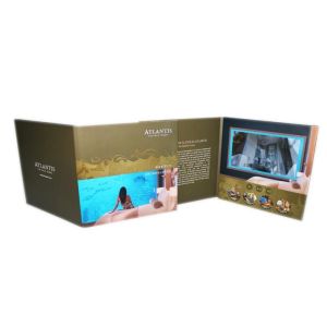 A5 customized Rechargeable digital video brochure for wedding invitation