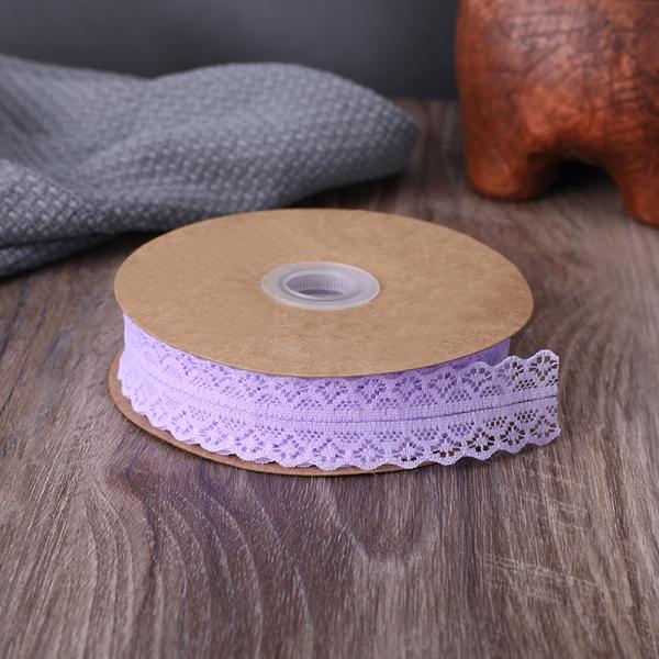 2.5cm Elastic Band Lace Trim Hollow Flower Ribbon for Sewing Clothing Garment Decorative Lace