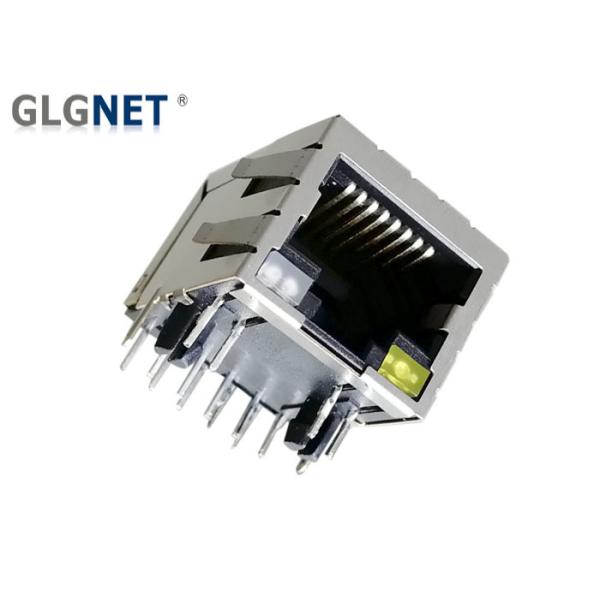 Buy 6 U" Gold Plating LED RJ45 Single Port 1000 Base T Latch Down Orientation at wholesale prices