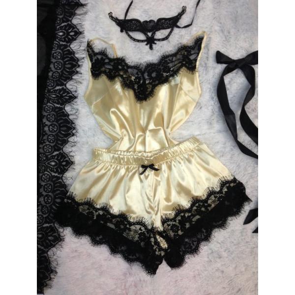 Women Fashion Sexy Lingerie Set Women'S Nightwear Cute Shorts And Top Sexy Pijama