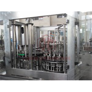 2000BPH Small Capacity Hot Juice Filling Machine / Energy Drink 3 In 1 Bottle