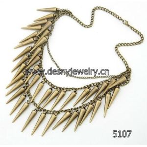 Beautiful mixed metal necklace sets fashion jewelry with gold plated