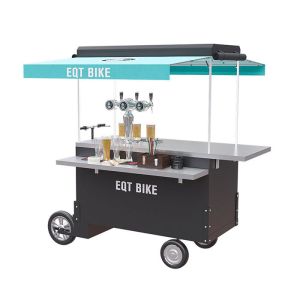 Anti Fouling Beverage Vending 1.2M Beer Bike Cart