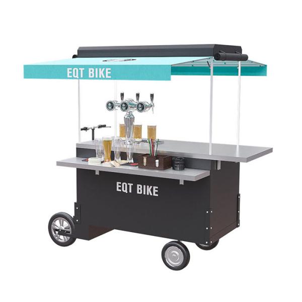 Buy Anti Fouling Beverage Vending 1.2M Beer Bike Cart at wholesale prices