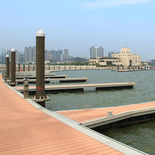Buy Customized Aluminum Alloy Floating Dock Design Marine Floating Pontoon Walkway at wholesale prices
