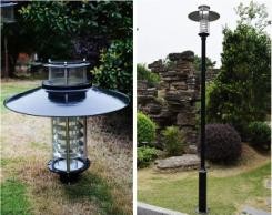 Buy Aluminum Outdoor LED Garden Pole Lights E27 IP65 550mmx550mm at wholesale prices