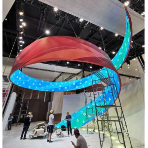 IP33 3840HZ Flexible LED Display Screen Panel 320x160mm Durable