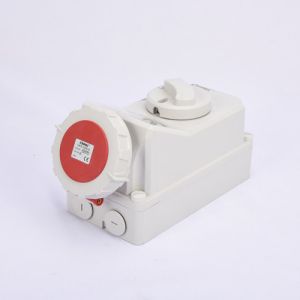 IP44 380V 32A Industrial Power Socket Waterproof With Switch Mechanical