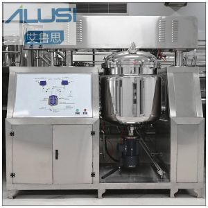 China SUS 304/316L Hydraulic Lifting Vacuum Lotion Mixing Equipment Body Cream Making Machine Homogenizer Blending Tank on sale