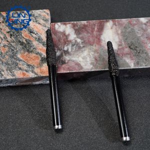 10MM Vacuum Brazed Diamond Stone Carving Bit with Engraving Function and TiCN