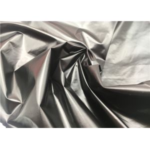 100% Nylon Shiny Fabric Material Polyamide Lightweight Cire Fake PU Waterproof